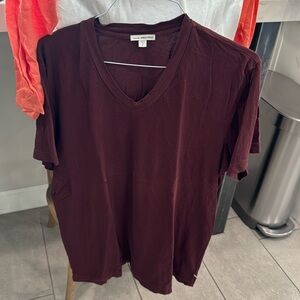 James Perse maroon shirt